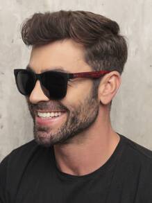 Men Fashion Glasses - MARRÓN OSCURO - Ver 3