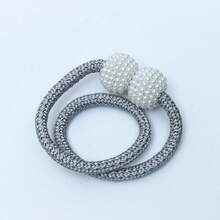 2入組磁力珍珠窗簾扣 - 時尚便利的窗簾捆扣，家居裝飾配件 - 彩色 - 查看 9