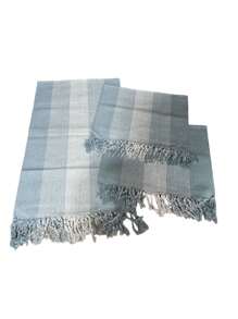 3 Piece Loom Runner Set 100% Cotton Promotion - Baby Blue - View 2