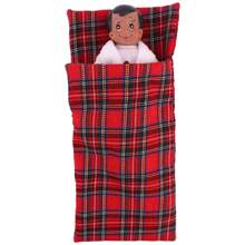 1pc Doll Sleeping Bag, Fits 27-30cm Dolls, Soft And Comfortable, Doll Accessory, Holiday Gift (Doll Not Included)