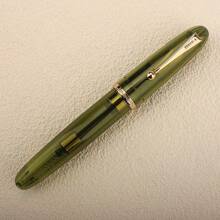 Jinhao 9019鋼筆限量版，心跳M號筆尖，綠色透明筆桶，適合書法和簽名 - 9019 - 查看 4