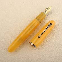 Jinhao 9019鋼筆限量版，心跳M號筆尖，綠色透明筆桶，適合書法和簽名 - 9019 - 查看 7