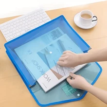 A4 Document Organizer Bag & Folder, File Sleeve, Transparent Storage And Sorting Bag With Label Back To School,Back To School,School Supplies