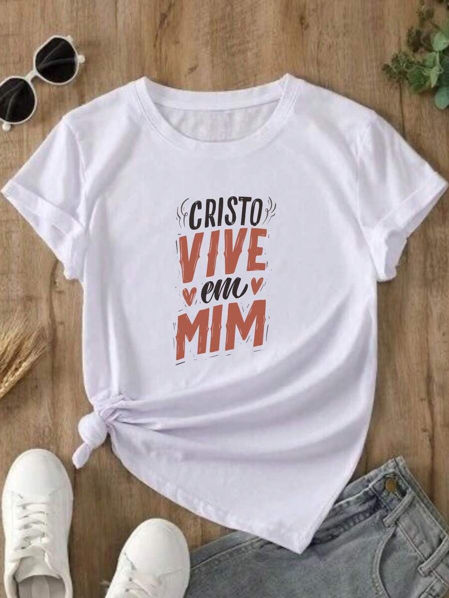 Women T-Shirts - 白色 - 查看 1