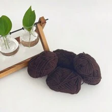 4pcs 25g/Pc Multi-Strand Yarn Suitable For DIY Weaving Fake Flower Bouquet, Scarf, Hat, Sweater, Doll