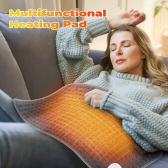 Verwarmingsmatras met 9 temperatuurniveaus en 4 timingopties voor warmte (60x30CM), (EU/US/UK-stekker)