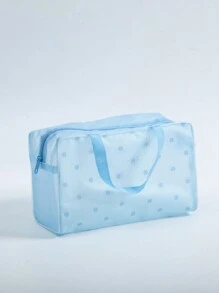 Ditsy Floral PVC wasserdichte Kosmetik-Toilettenartikel Dusch-Organizer Reise-Aufbewahrungstasche, ein Muss-haben Make-up-Tasche Make-up-Tasche Hautpflege-Tasche Kulturbeutel Packwürfel, Reiseessentials Kreuzfahrtessentials Studentenwohnheim-Essentials, Brautjungferngeschenke, Muttertagsgeschenke, Geburtstagsgeschenke, Geschenke für Freunde und Lehrer, Wohndekoration, Badezimmer Wohnzimmer Bett Lippenpflege-Organizer, Kosmetiktasche, große Makeup-Tasche, Weihnachtsgeschenke, Tasche, Reise, Tasche, Clutch / kleine Handtasche, Make-up-Organizer, Tasche, Pinseletui, Mini-Tasche, Tasche mit großer Kapazität