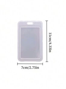 Transparent Card Sleeve Transparent Waterproof Bus Card Cover Student Clamshell Card Cover Name Tag Badge Holder For Cruise Ship Cards Nurses Teacher Office And School Photo And Card Storage Card Holder Card Holder Wallet Business Card Holder Credit Card Holder Id Card Holder Card Holder Women For Women For Men Card Wallet - Clear - View 10