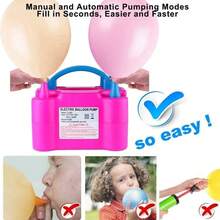 1pc Portable Electric Balloon Pump, Electric Inflator For Balloons And Party Decorations - Pink - View 5