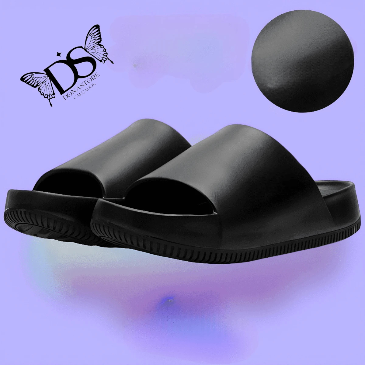 Men Flip Flops & Slides - 黑色 - 查看 1