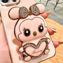 1个镶钻爱心兔子可折叠手机支架保护套,兼容 17/6/7/8/X/XS/XR/11/12/13/14/15/16,兼容Galaxy S22/S23/S24/S25、A04/05/06/A07/A17/A14/A15/A16/A24/A25/A34,兼容Redmi Note 7/8/9/10/11/12/13/14,兼容Redmi 9/10/12/13C/14C,兼容OPPO,兼容MOTO,兼容荣耀,兼容HW,兼容Realme,Reno 7 - 粉色 - 查看 5