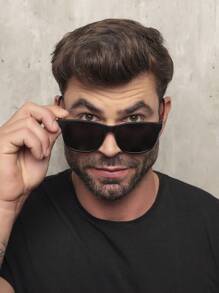 Men Fashion Glasses - MARRÓN OSCURO - Ver 4