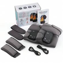 Hailicare Electric Knee Massager Brace For - Vibration Therapy With LED Controller And Adjustable Support Belt - Multicolor - View 12