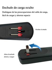3500V Raqueta Eléctrica Mata Mosquitos Y Moscas Recargable Con Luz Led - Verde - Ver 7