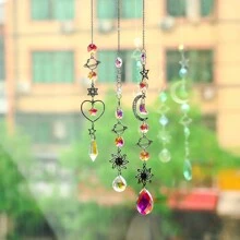 1 chiếc chuông gió pha lê hình cầu vồng, vật bắt nắng, vật bắt giấc mơ, vật treo thả trang trí nhà cửa, sân vườn, chuông gió, Halloween, ma quái, mùa thu, ngày lễ, lễ hội, trang trí nhà cửa, trang trí phòng, trang trí tường - Nhiều màu - Xem 5