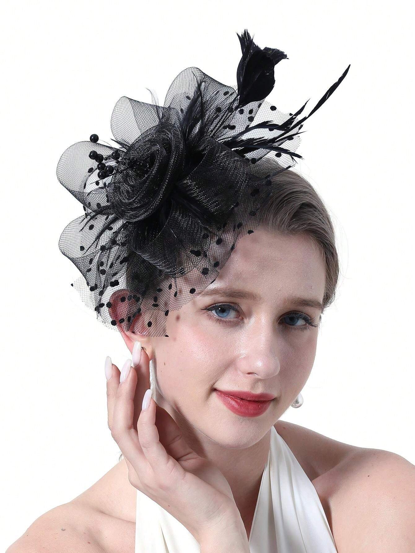 Fascinators For Women Tea Party Headband Kentucky Derby Hats Flower