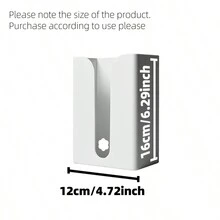 1入白色掛牆式多功能儲物架，適用於家中、浴室和廚房，無需鑽孔，適用於四季 - 白色 - 查看 2