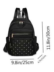 Backpack Women's New Diamond Shape Large Capacity Travel Fashion All Casual Bag Oxford Cloth Women Backpack, School Supplies, School Backpack, School Bag, Backpack For School, Back To School Backpack, School Bookbag, Big Backpack, Backpack School, Back To School Bags, Waterproof, Lightweight, Portable, Classic Casual, Suitable For Teen Girls Women College Students, Perfect For Back To School, First Day Of School, Middle School, High School, Work , Business, Commute