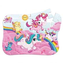 Unicorns Jigsaw Puzzle 30 Giant Wooden Pieces Children's Play +4 Years - Đỏ - Xem 4