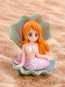1pc Miniature Mermaid Figurines, Garden Accessories For Crafts, Terrarium, Miniature Moss Landscape Decorations, Birthday Cake Decoration Fly Wing Figurines(Some Parts Are Sent Random)