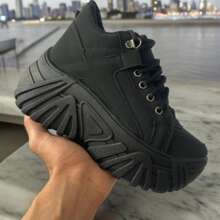 Women's Sneaker Chunck Sneakers Launch 7cm Height Comfortable Promotion Immediate Shipping - 黑色 - 查看 6