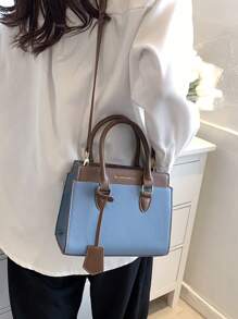 BELLEBORG 多功能簡約女士手提斜跨包 - 藍色 - 查看 9