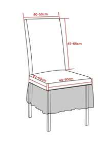1PC,4pcs, Seersucker Chair Cover, Soft, Elegant, Dustproof, High Elastic Chair Cover, Suitable For Restaurants, Living Rooms, Hotels And Other Decorative Supplies Can Be Used Repeatedly, Multi-Color Choice