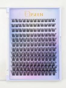 144pcs Lash Clusters Individual Cluster Lash Extensions DIY Multi-Type Mixed Wispy Faux Mink Eyelash Tray Bottom, Spike, Volume Lashes For Self Application At Home - D - View 2
