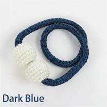 2pcs Magnetic Curtain Tiebacks, Faux Pearl Ball Decorative Home Curtain Buckle, Curtain Rope Straps For Holding Curtains & Drapes, For Bedroom Living Room Home Decor