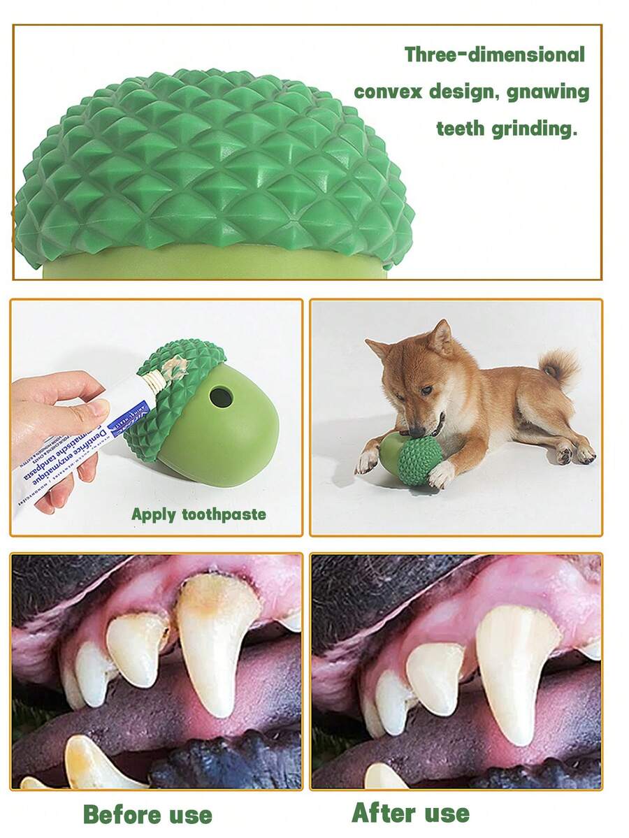 New Pet Silicon Realistic Shape Dog Feeding Ball For