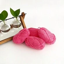 4pcs 25g/Pc Multi-Strand Yarn Suitable For DIY Weaving Fake Flower Bouquet, Scarf, Hat, Sweater, Doll