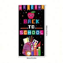 Banner de regreso a la escuela 'Pantalla versátil', 35.4x70.8 pulgadas, perfecto para decoración de aulas y fiestas - Multicolor - Ver 5