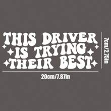 Drivers Are Trying To Be The Best Vinyl Decals - Car Window Decal Sticker, Car Decals, Car Decal, Car Decal For Women, Funny Sticker - one-size - View 3