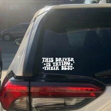 Drivers Are Trying To Be The Best Vinyl Decals - Car Window Decal Sticker, Car Decals, Car Decal, Car Decal For Women, Funny Sticker - one-size - View 1