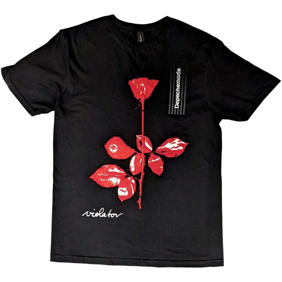 Depeche Mode | Official Band T-Shirt | Violator - 48-Hour Fast Shipping!  - Black - View 1
