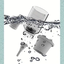 SENBOWE 1pc Strong Suction Cordless Car Vacuum, 2800Pa, Easy To Clean Desktop, Keyboard, Drawer, Car Interior And Other Crevices - Grey - View 6