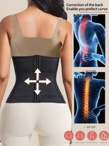 1 Pc Wrap Waist Trainer Double Belt Slimming Sheath Height 28CM Faja Body Shaper Corset Shapewear Woman Flat Tightens Belly Postpartum Sheath Waist Trainer Body Shaper Girdles For Women Sheath Flat Belly Woman