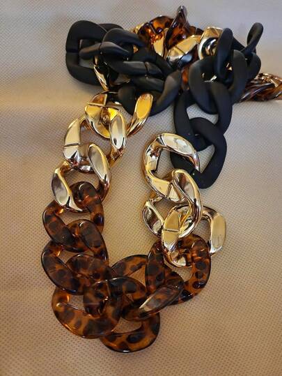 Cinturino per borsa grande e piatto-Cinturino per borsa di lusso in acrilico alla moda per sostituzione di pochette e maniglie per fai-da-te e artigianato