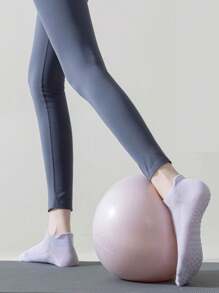 3 pares de calcetines antideslizantes de yoga/pilates para mujeres, calcetines deportivos profesionales para gimnasio, color negro