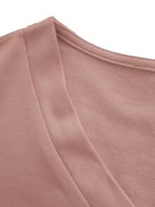 V-Neck Short Sleeve Casual Work Scrub Uniform T-Shirt