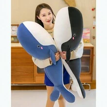 Búp bê gối cá voi sang trọng, búp bê vải gối mềm mại và thoải mái có thể dùng làm quà tặng trang trí - Nhiều màu - Xem 4