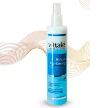 Vittale Bifase Pro-keratina bifasico 2 fases hidratante 320ml cabello seco y fragil - Azul - Ver 2