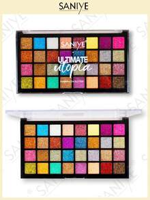 SANIYE E3210 Paleta de sombras glitter Utopía ,32 colores ,brillante Paleta de sombra de ojos