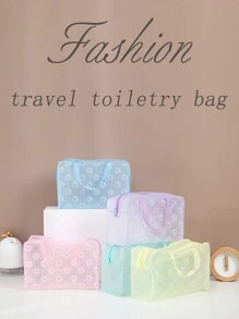 Ditsy Floral PVC wasserdichte Kosmetik-Toilettenartikel Dusch-Organizer Reise-Aufbewahrungstasche, ein Muss-haben Make-up-Tasche Make-up-Tasche Hautpflege-Tasche Kulturbeutel Packwürfel, Reiseessentials Kreuzfahrtessentials Studentenwohnheim-Essentials, Brautjungferngeschenke, Muttertagsgeschenke, Geburtstagsgeschenke, Geschenke für Freunde und Lehrer, Wohndekoration, Badezimmer Wohnzimmer Bett Lippenpflege-Organizer, Kosmetiktasche, große Makeup-Tasche, Weihnachtsgeschenke, Tasche, Reise, Tasche, Clutch / kleine Handtasche, Make-up-Organizer, Tasche, Pinseletui, Mini-Tasche, Tasche mit großer Kapazität