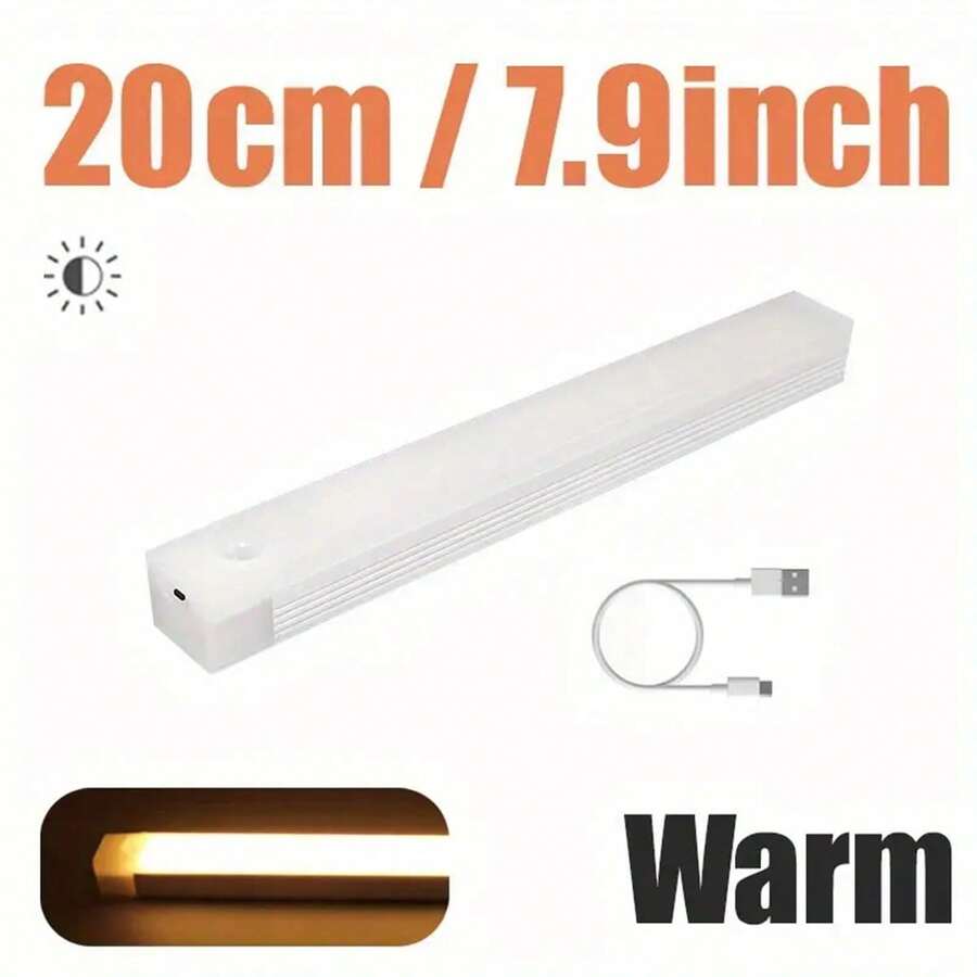 1pc USB Rechargeable Human Body Motion Sensor LED Night Light