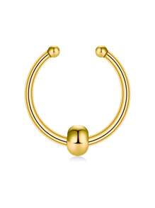 CIZME 1PC Fake Nose Ring CZ African Nose Cuffs Gold Faux Septum Nose Rings Clip On Nose Jewelry For Woman Non Pierced Jewelry, Multi-Style Fake Nose Rings For Women African Nose Cuff Non Piercing Nice Gift For Her On Birthday/Valentine's Day/Christmas, Fake Septun Fake Nose Ring