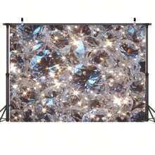 قطعة واحدة خلفية للتصوير الفوتوغرافي بخلفية من الراين اللامع لتصوير الأزواج في الاستوديو، خلفية الاقتراح الزواجي، ديكور الحفلات والمنزل والمهرجانات، عيد الميلاد'