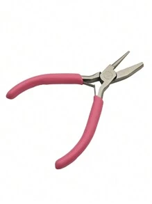 1pc Professional Round Concave Pliers For Jewelry Making - Mini Precision Wire Looping & Bending Tool, Ideal DIY Hand Tool For Craft Hobbyists