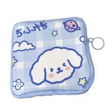 1pc Portable Cartoon Sanitary Pouch Large Capacity Menstrual Pad Storage Bag Cute Animal Organizer