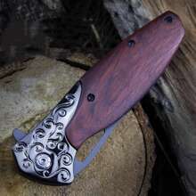 Navaja Pequeña  de bosillo - Color caoba - Ver 3